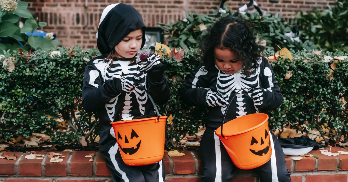 kids trick-or-treating on halloween get braces-friendly halloween candies